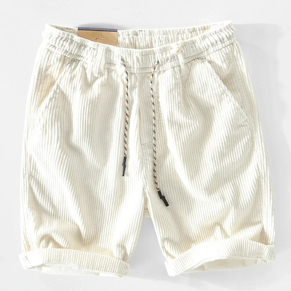 Anneliis - Corduroy Shorts With Elastic Waist