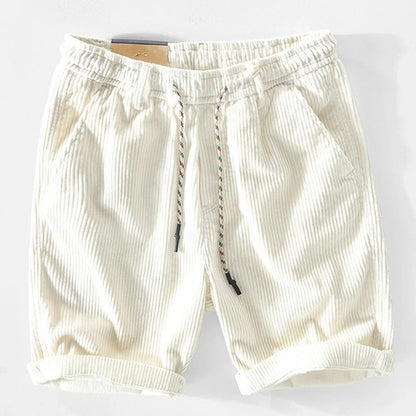 Anneliis - Corduroy Shorts With Elastic Waist