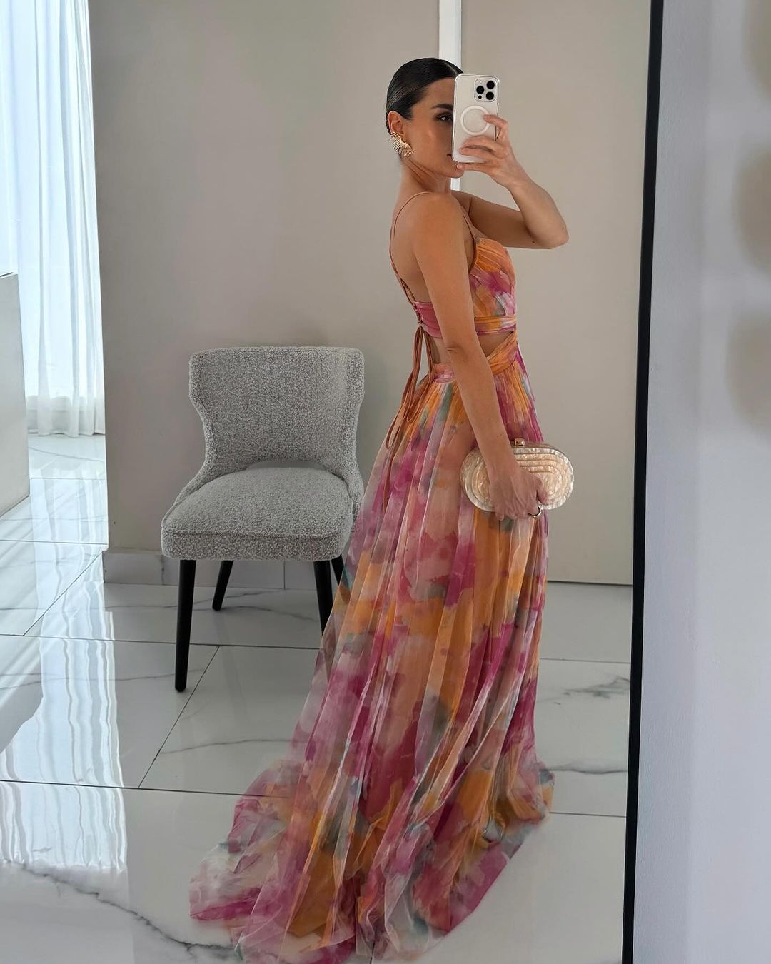 Dinushi - Elegance Floral Maxi Dress