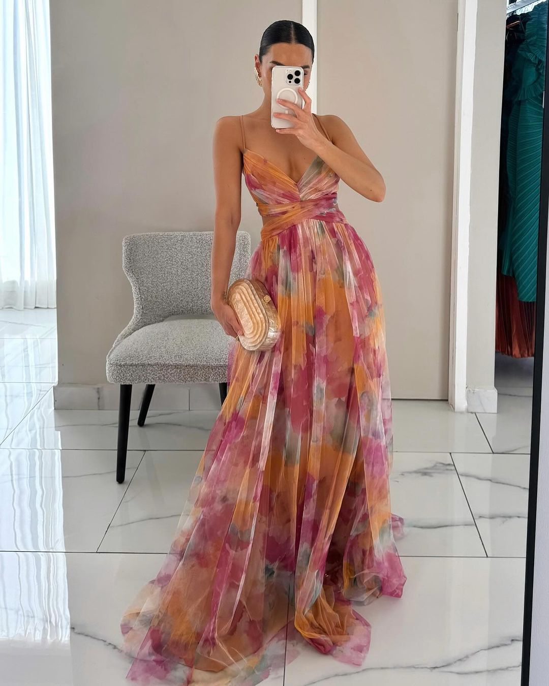 Dinushi - Elegance Floral Maxi Dress