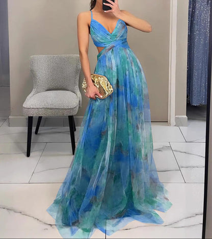 Dinushi - Elegance Floral Maxi Dress