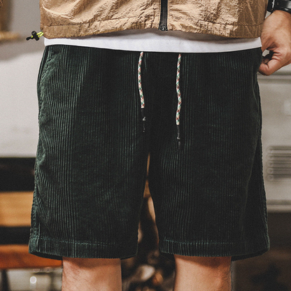 Anneliis - Corduroy Shorts With Elastic Waist