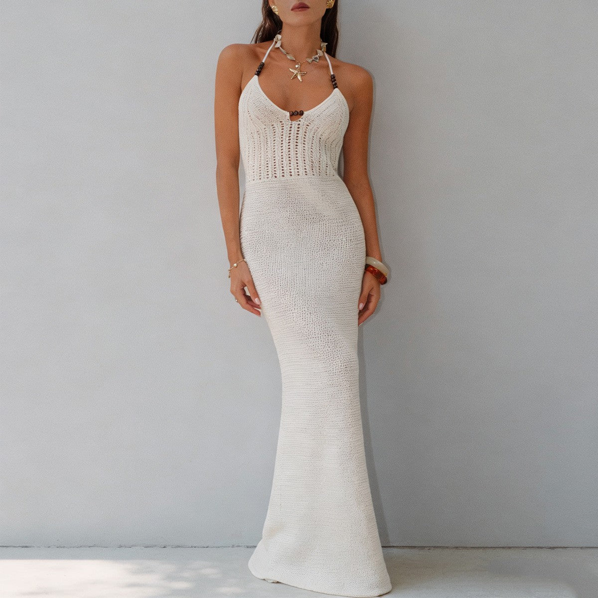 Patmos Beaded Cover-Up Maxi