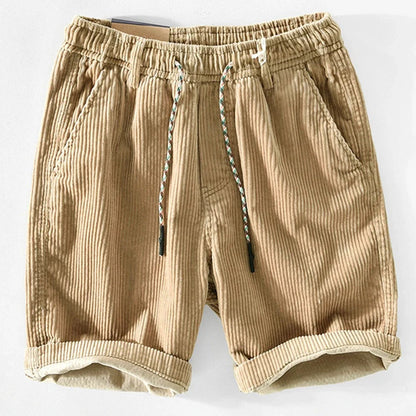 Anneliis - Corduroy Shorts With Elastic Waist